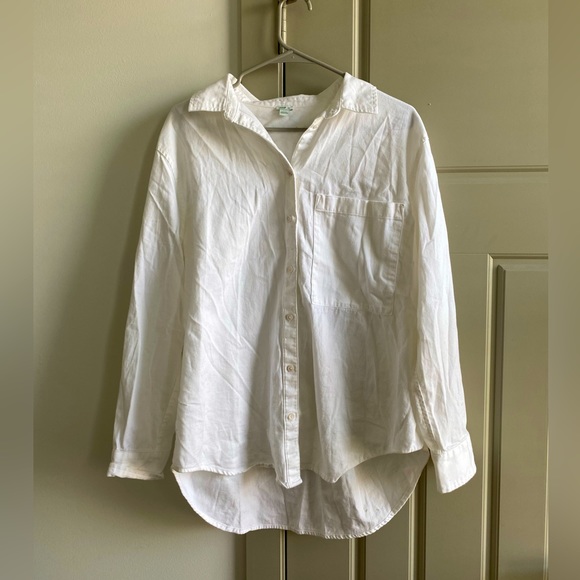 Aerie White Button Up - Picture 1 of 7